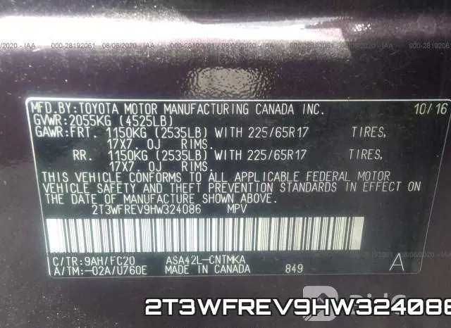 2T3WFREV9HW324086 фото 10
