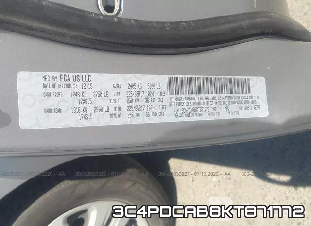 3C4PDCAB8KT871772 фото 10