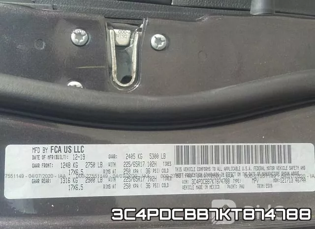 3C4PDCBB7KT874788 фото 10
