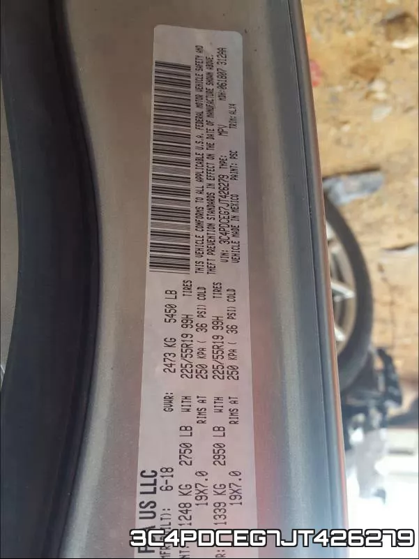 3C4PDCEG7JT426279 фото 2