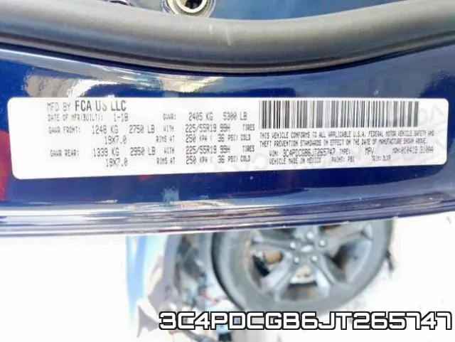 3C4PDCGB6JT265747 фото 2