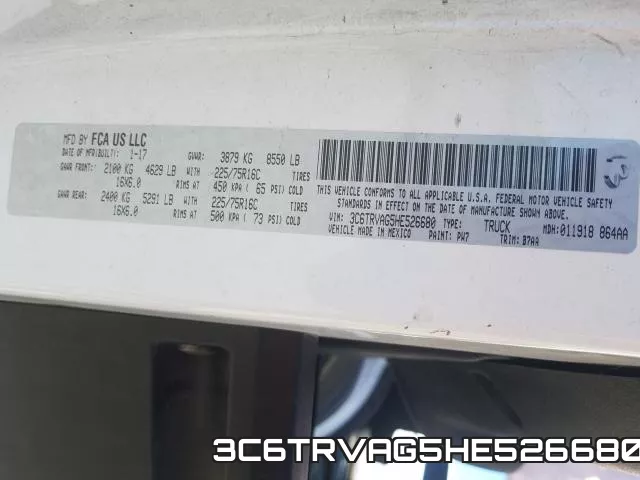 3C6TRVAG5HE526680 фото 2