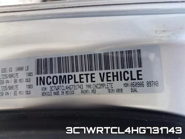 3C7WRTCL4HG731743 фото 2