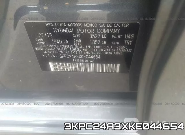 3KPC24A3XKE044654 фото 10