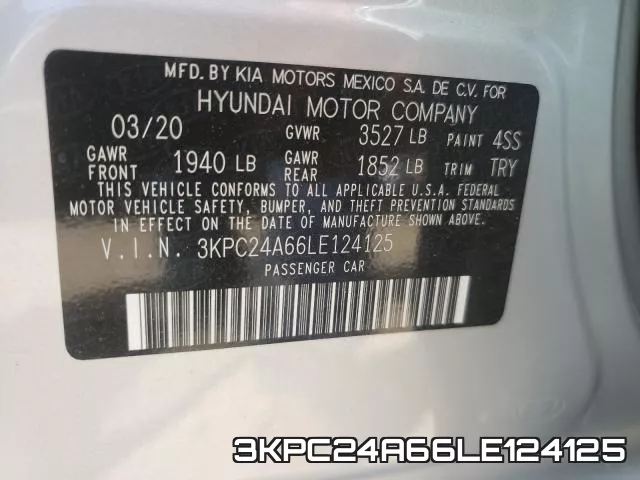 3KPC24A66LE124125 фото 2