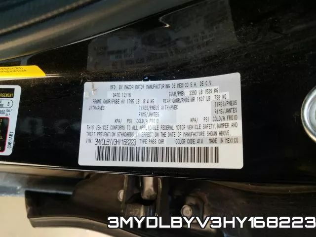 3MYDLBYV3HY168223 фото 2
