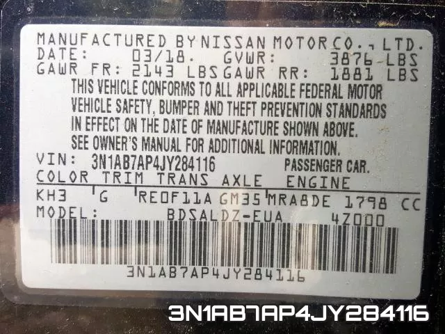 3N1AB7AP4JY284116 фото 2