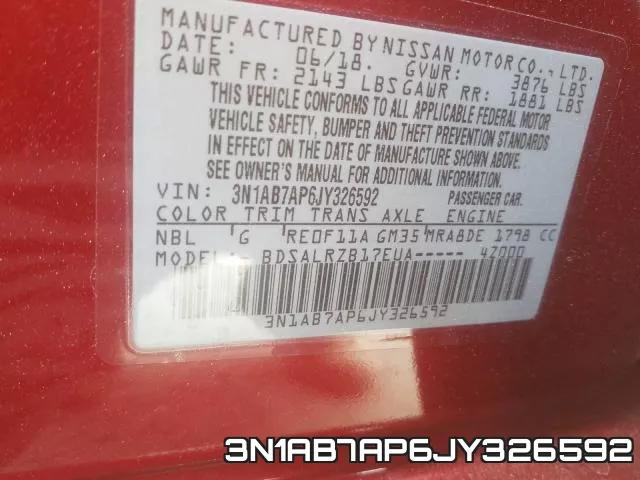 3N1AB7AP6JY326592 фото 2