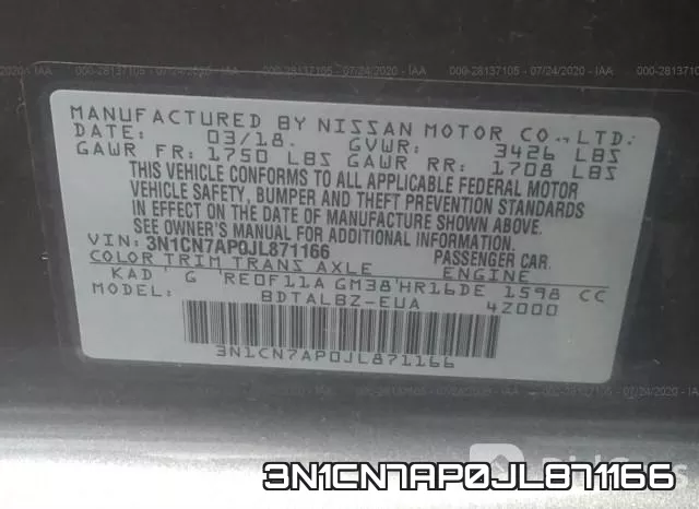 3N1CN7AP0JL871166 фото 10