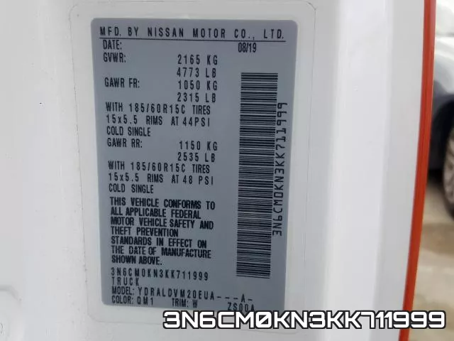 3N6CM0KN3KK711999 фото 2