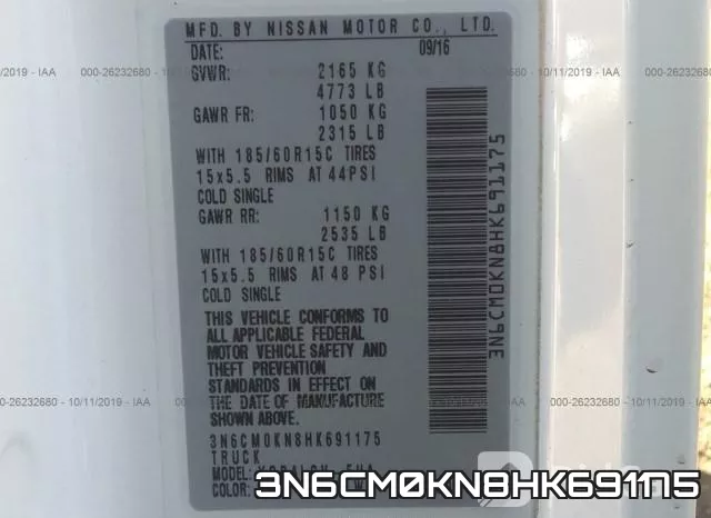 3N6CM0KN8HK691175 фото 10