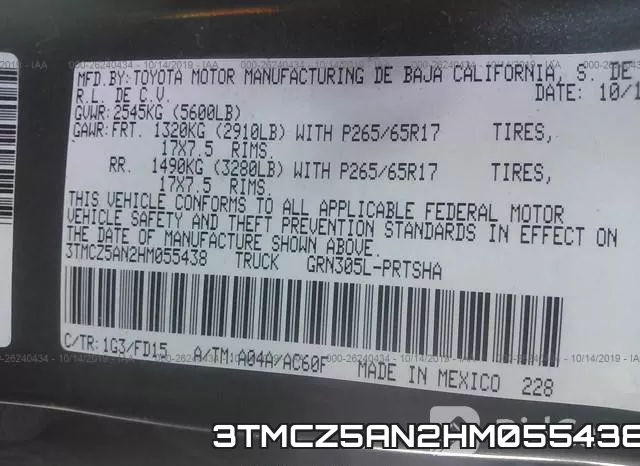 3TMCZ5AN2HM055438 фото 10