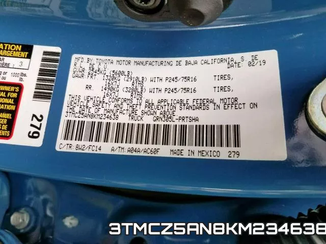 3TMCZ5AN8KM234638 фото 2