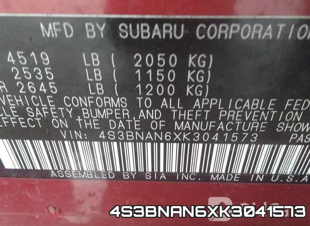 4S3BNAN6XK3041573 фото 10