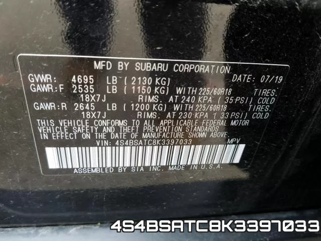 4S4BSATC8K3397033 фото 2