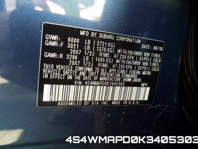 4S4WMAPD0K3405303 фото 2