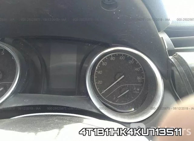 4T1B11HK4KU713511 фото 8