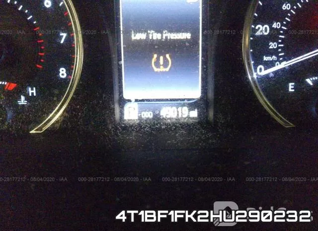 4T1BF1FK2HU290232 фото 8