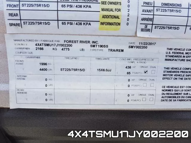 4X4TSMU17JY002200 фото 2