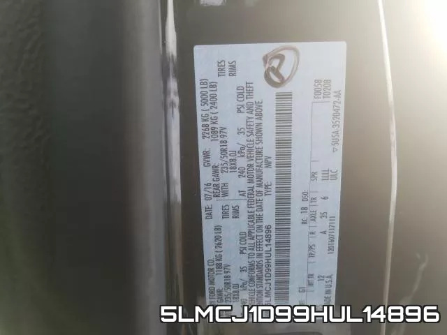 5LMCJ1D99HUL14896 фото 2