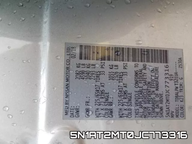 5N1AT2MT0JC773316 фото 2