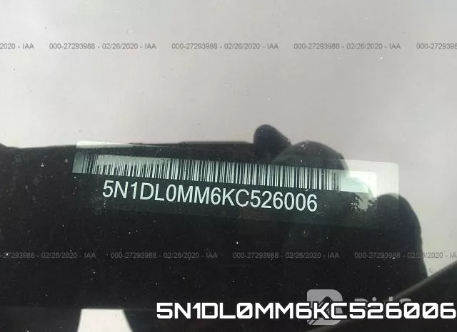 5N1DL0MM6KC526006 фото 10