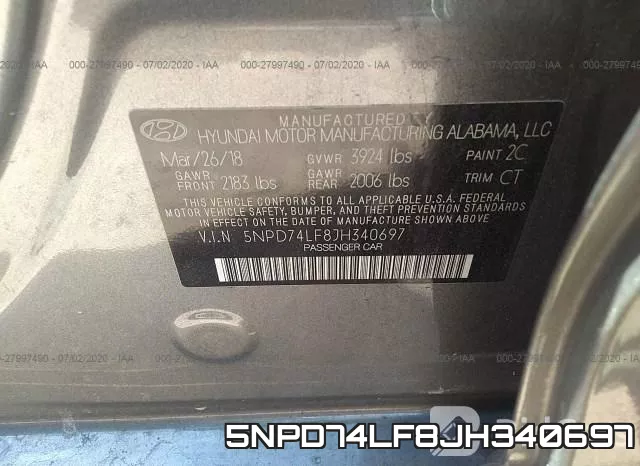 5NPD74LF8JH340697 фото 10