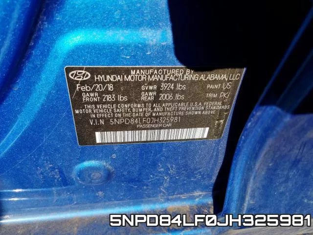 5NPD84LF0JH325981 фото 2