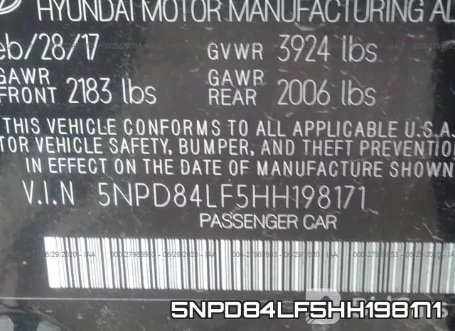 5NPD84LF5HH198171 фото 10