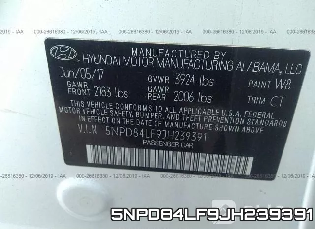 5NPD84LF9JH239391 фото 10