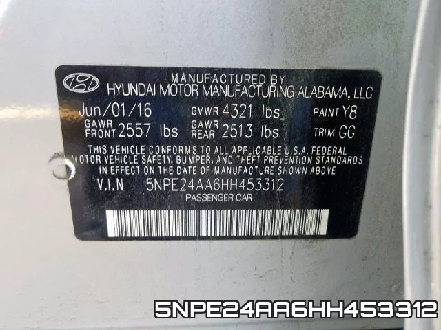 5NPE24AA6HH453312 фото 2