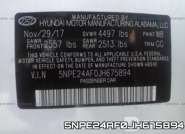 5NPE24AF0JH675894 фото 10