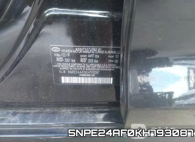 5NPE24AF0KH793087 фото 10