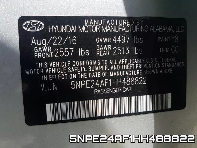 5NPE24AF1HH488822 фото 2