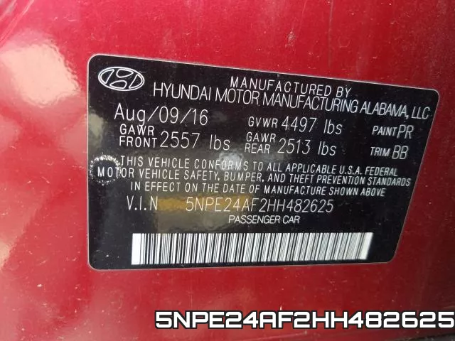 5NPE24AF2HH482625 фото 2