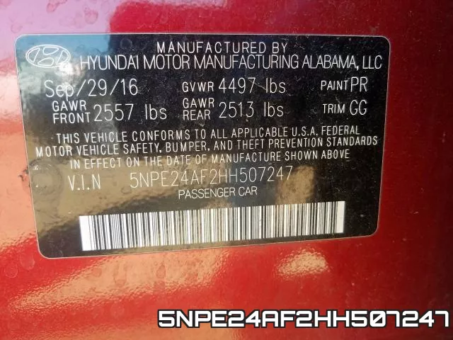 5NPE24AF2HH507247 фото 2