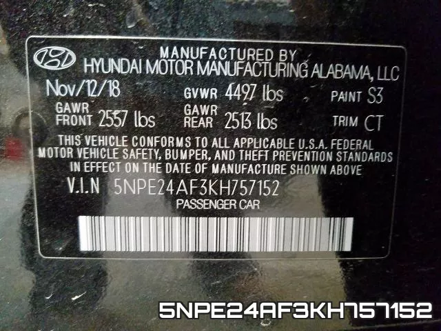 5NPE24AF3KH757152 фото 2