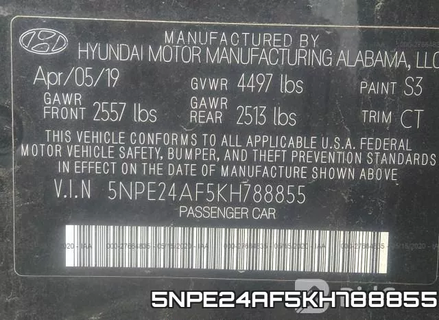 5NPE24AF5KH788855 фото 10
