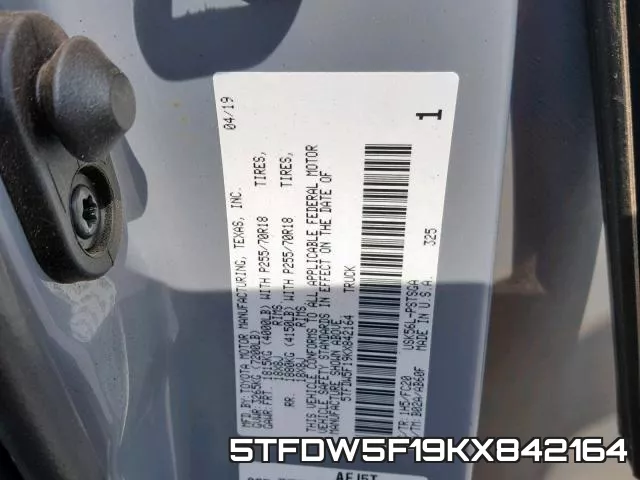 5TFDW5F19KX842164 фото 2
