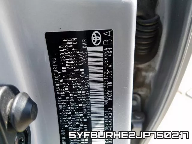 5YFBURHE2JP750217 фото 2