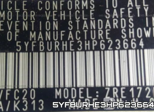 5YFBURHE3HP623664 фото 10