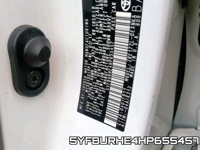 5YFBURHE4HP655457 фото 2