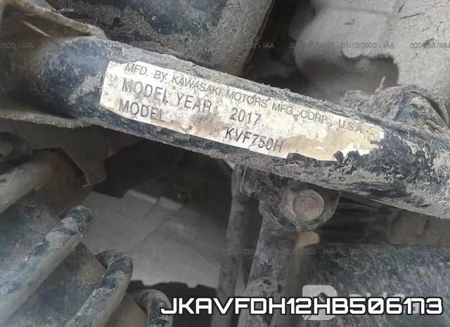 JKAVFDH12HB506173 фото 2