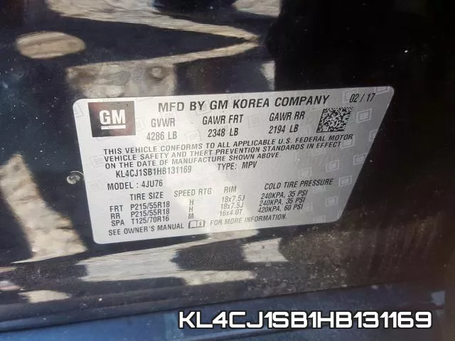 KL4CJ1SB1HB131169 фото 2