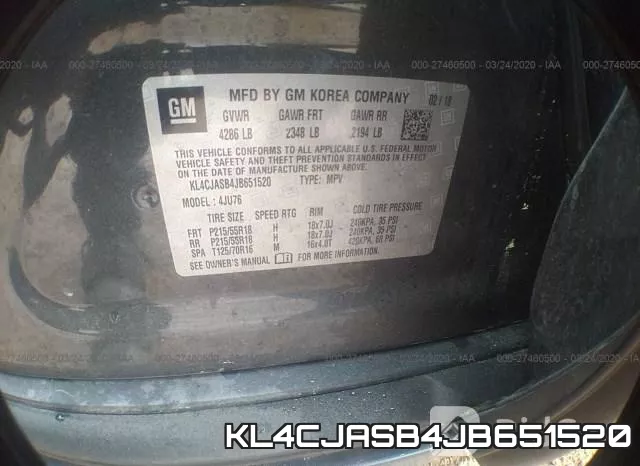 KL4CJASB4JB651520 фото 10
