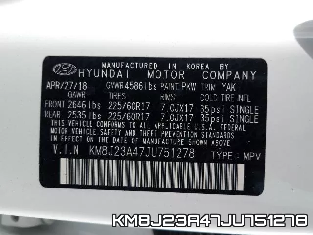 KM8J23A47JU751278 фото 2