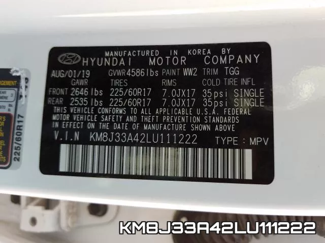 KM8J33A42LU111222 фото 2