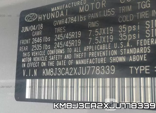 KM8J3CA2XJU778339 фото 10
