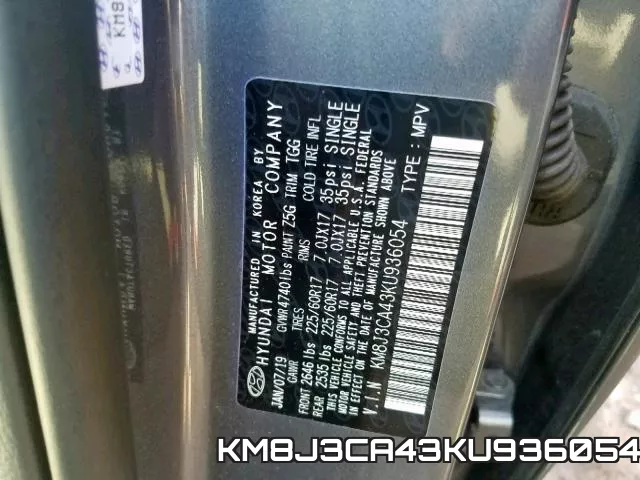 KM8J3CA43KU936054 фото 2