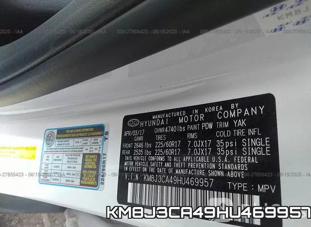 KM8J3CA49HU469957 фото 10